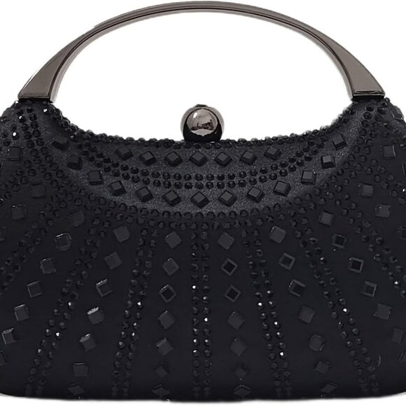 Elegant Crystal Clutch Rhinestone Handbags For Women Party Purse Wedding Prom Sp - Picture 1 of 7